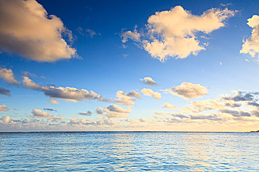 云,上方,印度洋,拉迪戈岛,塞舌尔