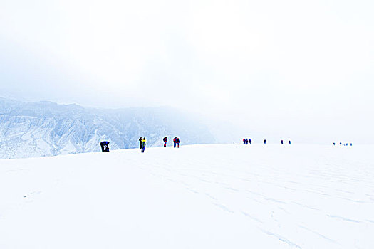 努尔加大峡谷,冬季,雪景,风光