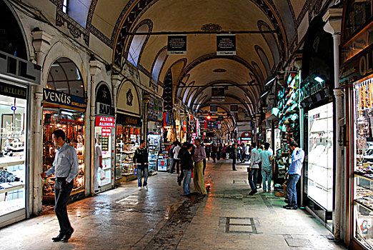 商店,遮盖,市场,大巴扎集市,伊斯坦布尔,土耳其