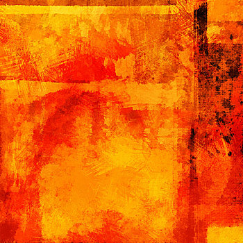 艺术,抽象,丙烯酸树脂,背景,亮黄色,橙色,红色,彩色