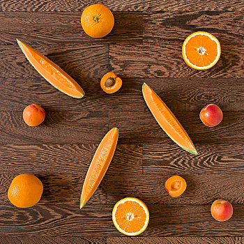 新鲜,橙色,水果