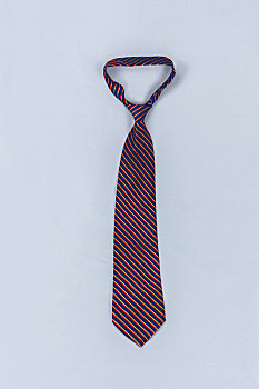 男式商务红黑色斜条纹领带丝织品