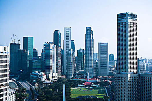 天际线,巴东,摩天大楼,新加坡,新加坡城,亚洲