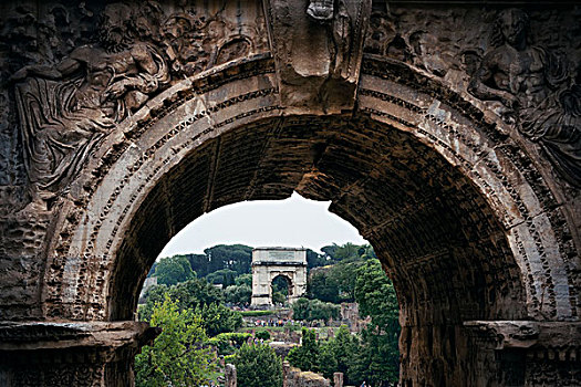 拱道,罗马,古罗马广场,遗址,古建筑,意大利
