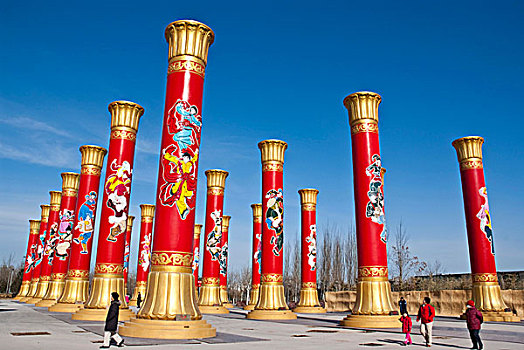 柱子,国家,团结,北京,中国,亚洲