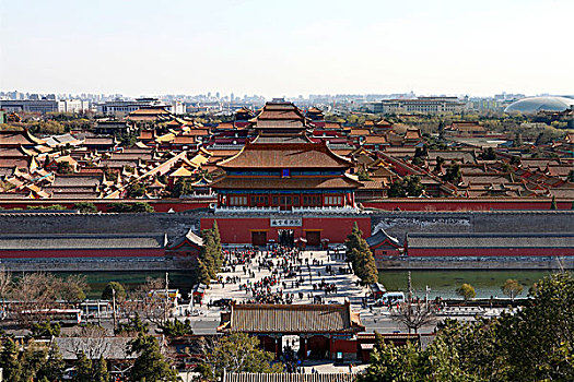 北京故宫全景