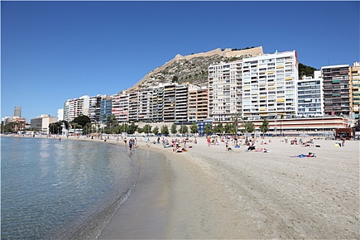 海滩,阿利坎特,加泰罗尼亚,西班牙
