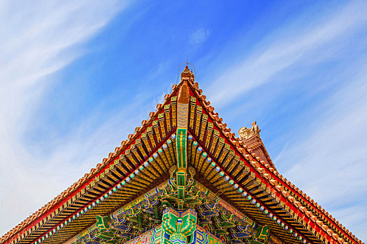 北京故宫太和门飞檐斗拱