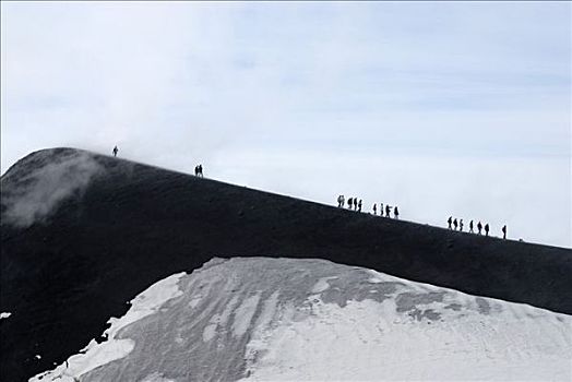 埃特纳山,喷发,2002年,西西里,意大利