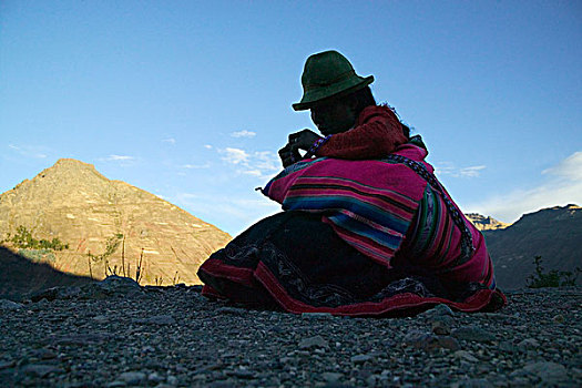 印第安女人,婴儿,圣谷,远景,库斯科,区域,秘鲁