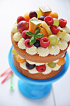 裸露,水果蛋糕