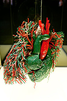 样本,肺,动脉,绿色,脉络,红色,心,心脏