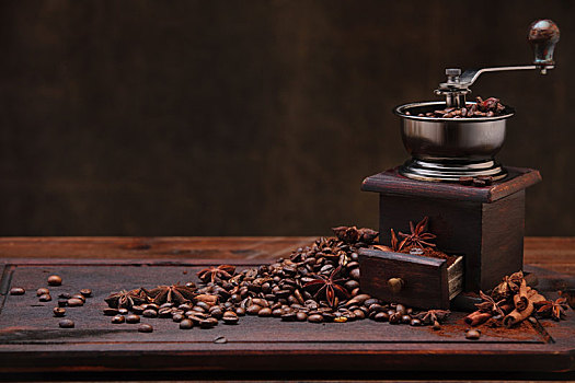咖啡豆,研磨机
