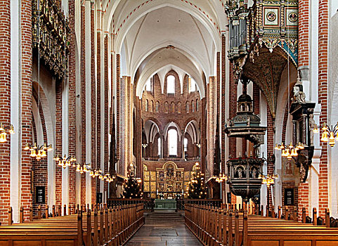 圣坛,罗斯基勒,教堂,世界遗产,丹麦,欧洲