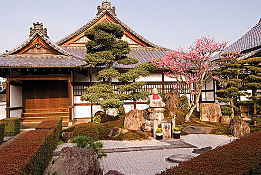日本寺庙,花园,京都,日本