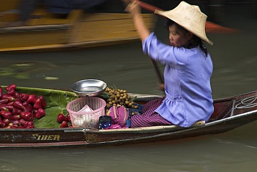 水上市场,丹能沙朵水上市场,泰国