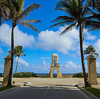 棕榈海滩,价值,道路,钟楼,佛罗里达,美国