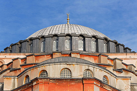 圆顶,圣索菲亚教堂,藍色清真寺,伊斯坦布尔,欧洲,省,土耳其