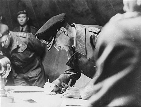 签写,德国人,屈从,文件,二战