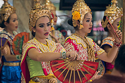亚洲,泰国,曼谷,神祠,跳舞