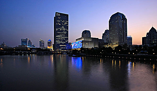 杭州商业中心夜景