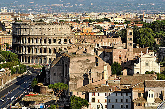 罗马,意大利,角斗场,大教堂,教堂,古罗马广场,拉齐奥,欧洲