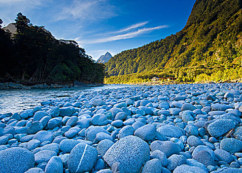 岩石,河床,乡村风光