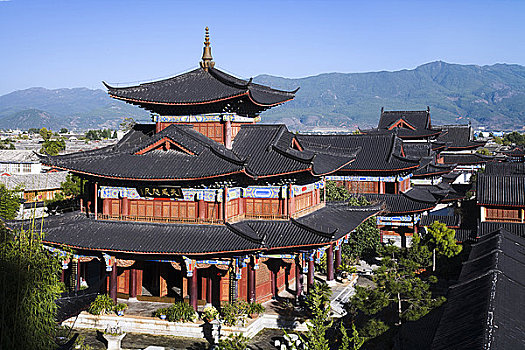 建筑,宫殿,丽江,云南,中国