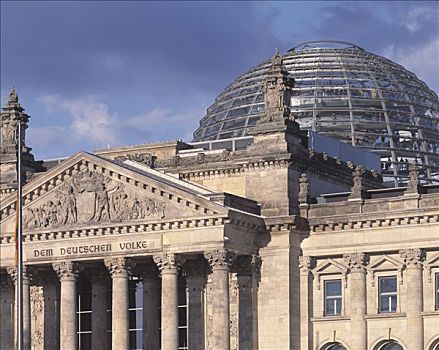 德国国会大厦,德国联邦议院,建筑师,四月,1999年,山形墙,灯笼