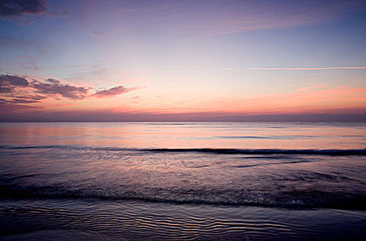 海景,日落