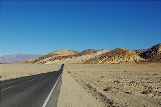 公路,彩色,山,死谷,加利福尼亚