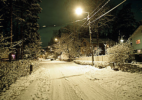街道,冬天