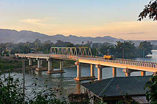 河,新,公路桥,掸邦,缅甸