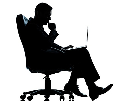 一个,商务,男人,电脑,计算,严肃,坐,扶手椅