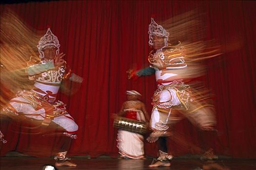 传统舞蹈,表演,康提,斯里兰卡,南亚