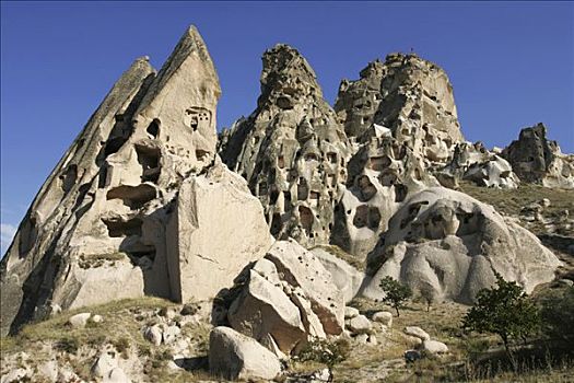 岩石构造,房间,人造,洞穴,乌希萨尔,卡帕多西亚,土耳其