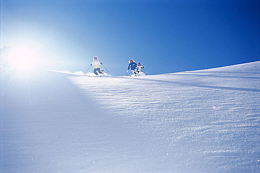 女人,滑雪,萨尔茨堡
