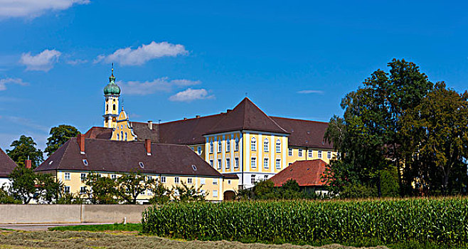 寺院,主教管区,巴伐利亚,德国,欧洲
