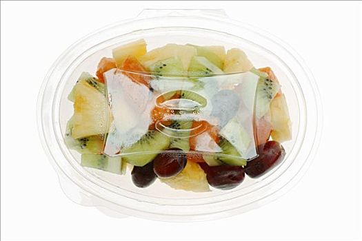 水果沙拉,塑料容器