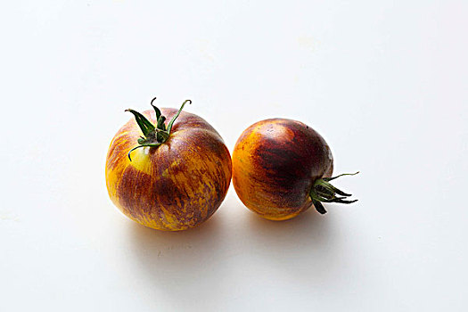 两个,西红柿,白色,表面