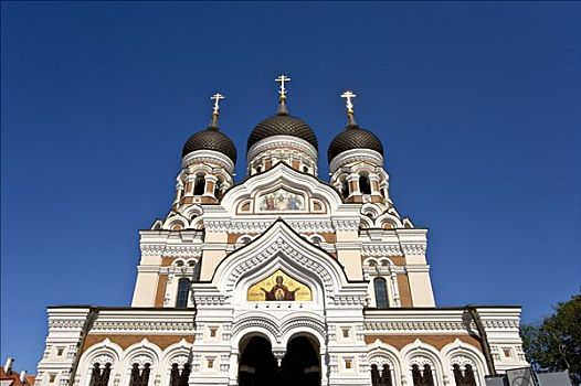 大教堂,石灰石,山,中心,塔林,爱沙尼亚,波罗的海国家,北欧