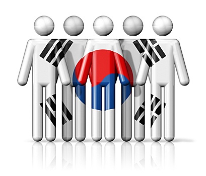 旗帜,韩国,线条画