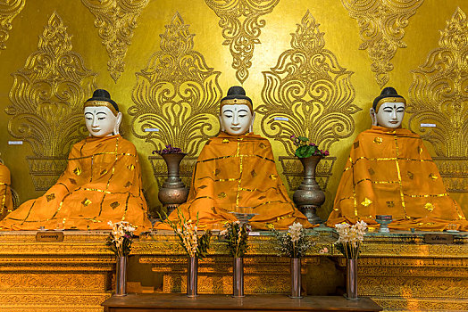 佛像,塔,缅甸,亚洲