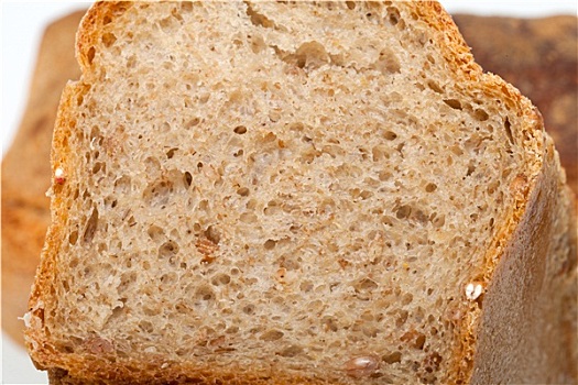 长条面包,传统,烤,背景,特写