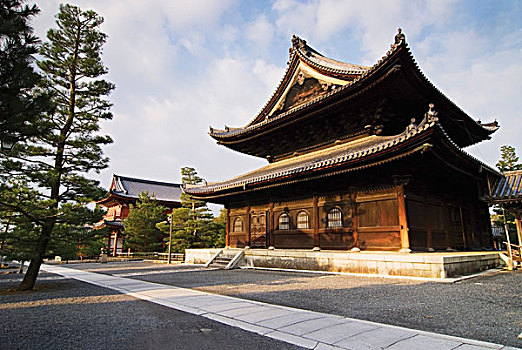 日本人,禅,庙宇,京都,日本