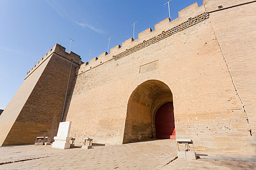 陕西榆林古城城墙城门