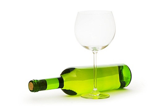 葡萄酒,眼镜,隔绝,白色背景