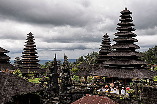 印度尼西亚,巴厘岛,布撒基寺,母亲,庙宇,印度教