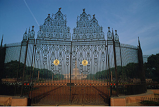 宫殿,大门,德里,印度