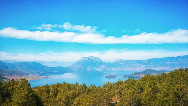 丽江泸沽湖风景区旅游照片